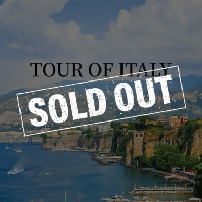 Tour of Italy Sold Out