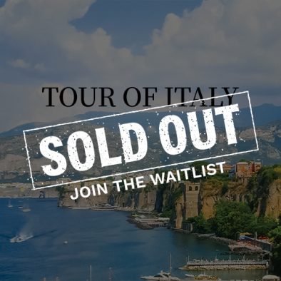 Tour of Italy Sold Out